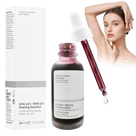 ARONRAVE AHA 30% + BHA 2% Peeling Solution, Fruchtsäurepeeling Gesicht Fruchtsäureessenz Flüssige Exfolierendes Gesichtspeeling Salicylsäure Flüssiges für ebenmäßige geschmeidige Haut
