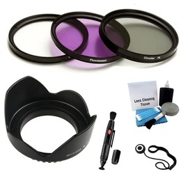 UltraPro 72mm (UV, CPL, FLD) Filter Kit & Lens Hood Bundle for Select Sonly Digital Cameras with (20mm, 85mm) Sony Lense. Bundle Includes: Lens Cleaning Pen, Lens Cap Keeper & Lens Cleaning Kit