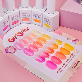 Thezel The Gel Gemstone LED 5-piece set Glitter Syrup Gel / 더젤 젬스톤 LED 5종 세트 글리터시럽젤