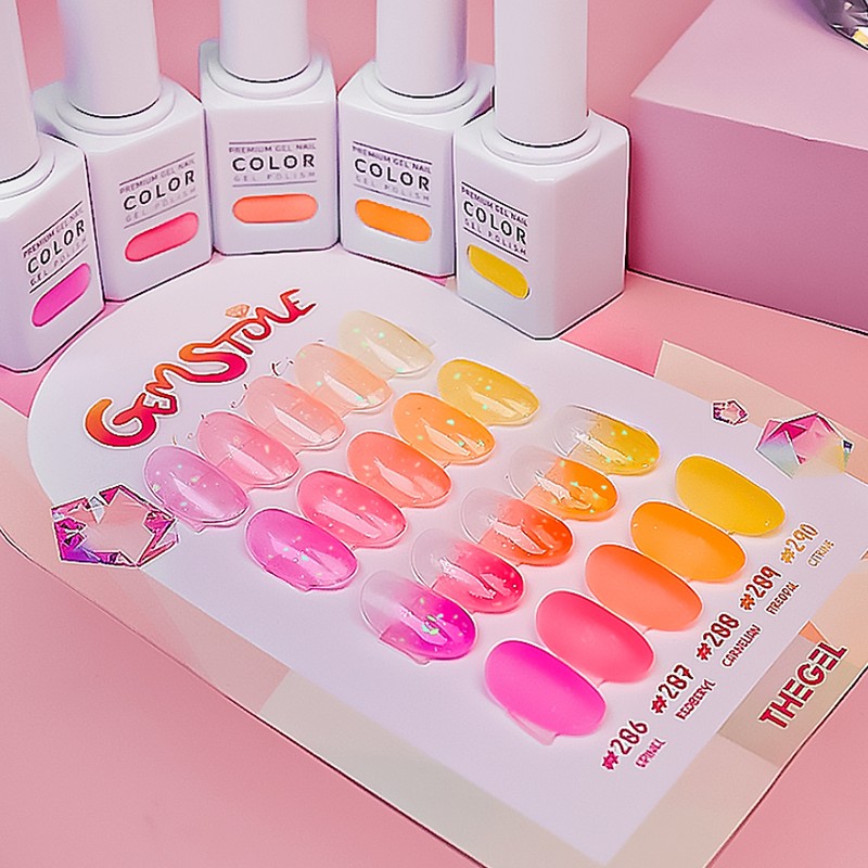 Thezel The Gel Gemstone LED 5-piece set Glitter Syrup Gel
