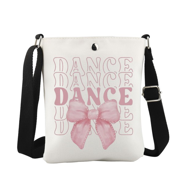 WCGXKO Dancer Gift Dance Crossbody Bag Pink Bow Dance Gift