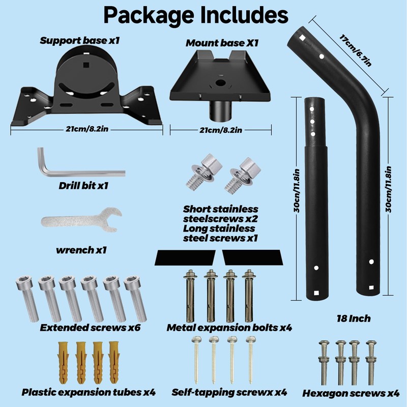 Starlink Gen 3 Mount, Adjustable Mounting Kit Compatible with Gen