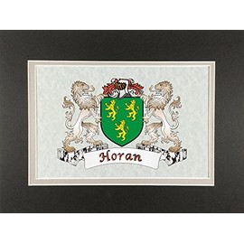 Horan Irish Coat of Arms Print - Frameable 9" x 12"