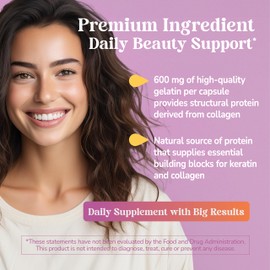 21st Century Gelatin 600mg, 100 Capsules