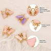 sourcing map 20 Pcs Mini Butterfly Charm, Metal Gold Plated
