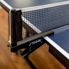 STIGA Premium Clipper 72" Regulation Table Tennis Net and Post Sets - Easy Set Up and Spring Activated Clip ping pong net set