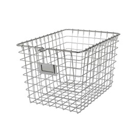Spectrum Diversified Wire Storage Basket, Small, Chrome