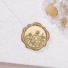 UNIQOOO Wildflower Wax Seal Stickers - Floral Wedding Invitation Envelope