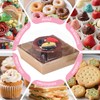 TEMLQPACK 50Pack 4x4x2.5 Inches Brown Charcuterie Boxes with Clear Lids: