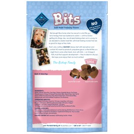 Blue Buffalo BLUE Bits Natural Soft-Moist Training Dog Treats, Salmon Recipe 4-oz bag