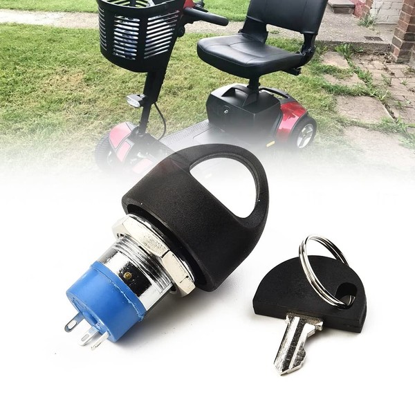 MOONDKIST Ignition Switch with Key, Replacement Mobility Scooter Spare Start