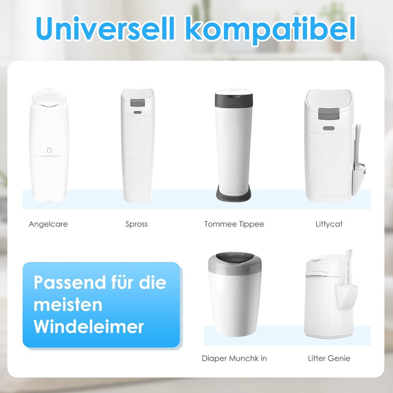 Vankarr Nappy Bin Refill Cassettes Pack of 12 Refill Film