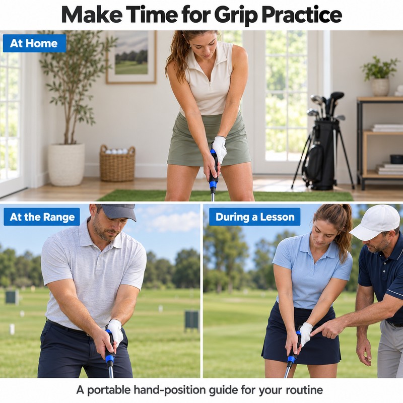 Golf Grip Trainer for Hand Position Practice – Anti-Slip Ergonomic