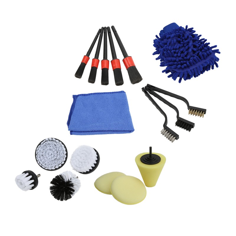 Car Detailing Brushes Set Flexibility Durable Soft Car Cleaning Brush