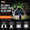TDC Rechargeable Headlamp + Super Bright COB Keychain Flashlight -