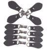 Operitacx 12 Pairs Buckle for Clothing Accessories Scarf Pin Black