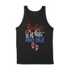 Baby Red White and Due Pregnancy Tank Top Unisex Large