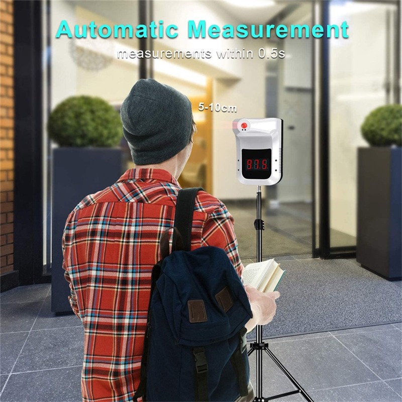 Wall Mounted Infrared Thermometer Non Contact Hanging Thermometer for Offices