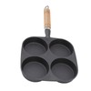 Egg Frying Pan, Cast Iron Cooking Utensils 4 Cup Egg