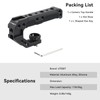 UTEBIT Camera Top Handle with 1/4'' 3/8'' ARRI Threads Silicone