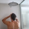Rain Shower Head, Katezon High Flow Rainfall Showerhead Stainless Steel,