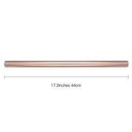 RUSPEPA Rose Gold Metallic Wrapping Paper - Solid Color Matte Paper Perfect for Wedding,Birthday,Christmas,Baby Shower - 17.5 Inches X 32.8 Feet