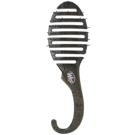 Wet Brush Hair Brush Shower Detangler - Black Glitter - Shower Hair Brush With Ultra-soft IntelliFlex Bristles - Glide Through Tangles With Ease For
