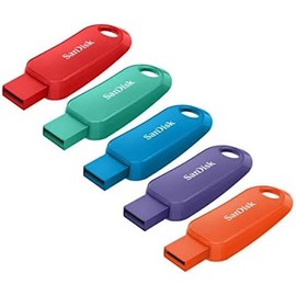 SanDisk Cruzer Snap USB Flash Drives 16GB Pack of 5 - SDCZ62-016G-A5