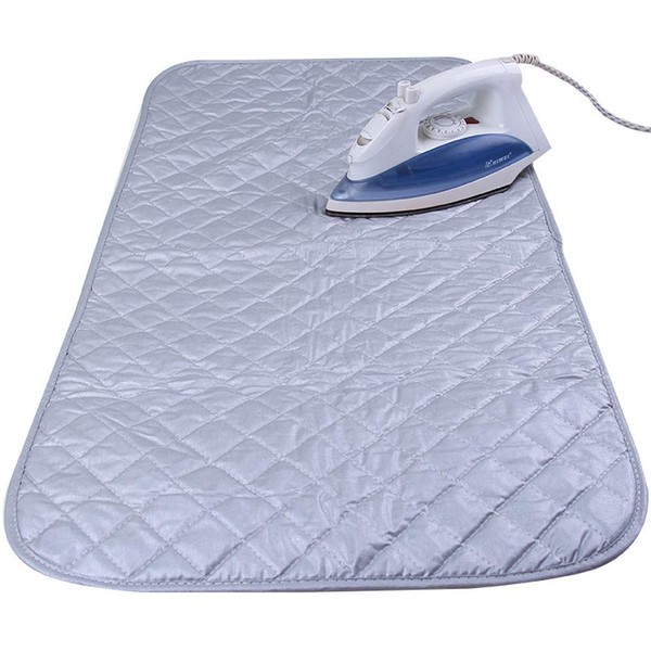 Kaxich Foldable Magnetic Ironing Mat Washer Dryer Heat-Resistant Ironing Pad Blanket Thick Portable Ironing Board Cover for Table, Travel and Flat Surface 33"X 19"