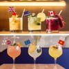 Tabanzhe Different Nations Toothpick Flag-100PCS Country Cocktail Stick Flag Food