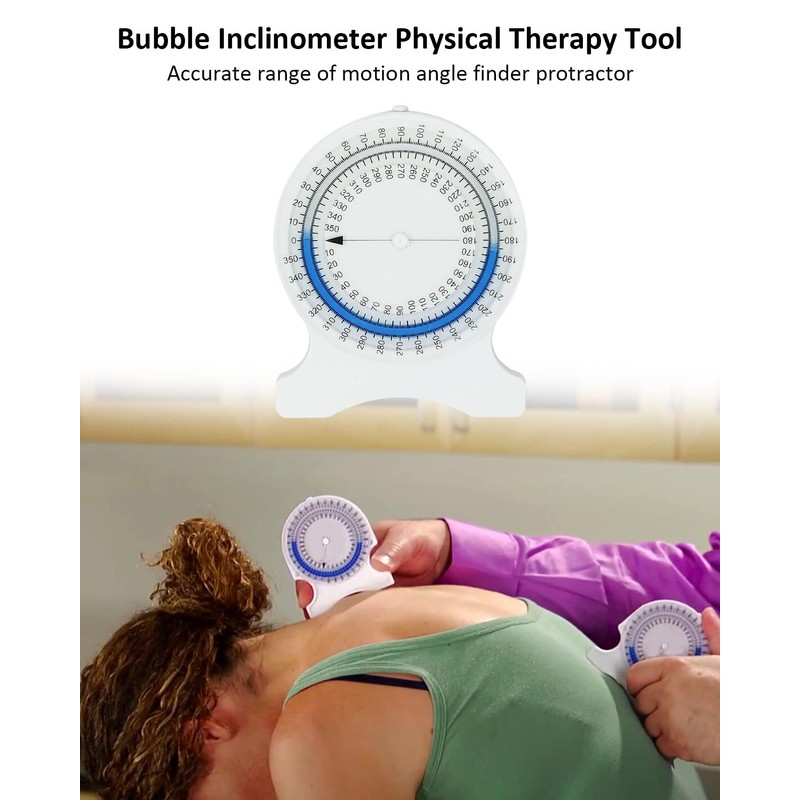 SZRKRLA Inclinometer Physical Therapy Tool No-Leak PT Inclinometer Accurate Range