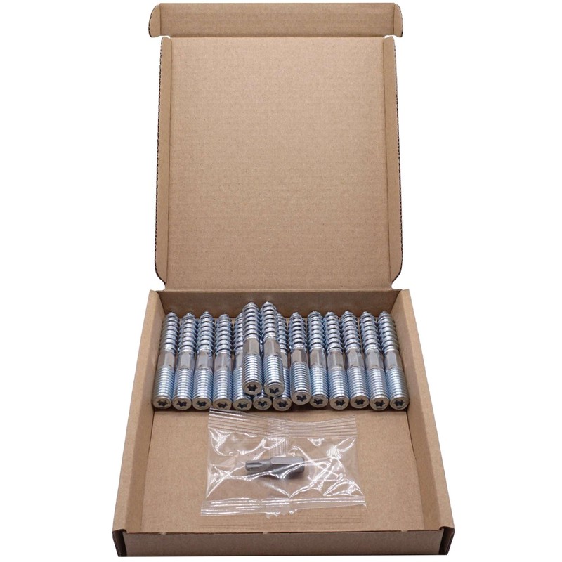 SKIR'CO (15 pcs) Hanger Bolts M10 x 60 mm, Double
