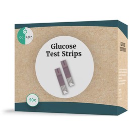 Go-Keto Glucose Teststripes 50 Pieces | Suitable for Go-Keto and GK Dual Meters | Regular Glucose Check, at Home and on The go