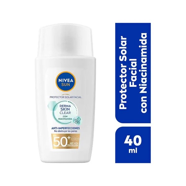 NIVEA SUN Protector Solar Facial Derma Skin Clear Anti-Imperfecciones FPS50