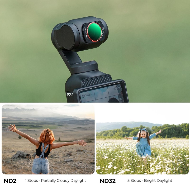 K&F Concept OSMO Pocket 3 ND Filter, Magnetic Variable ND