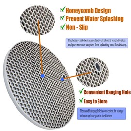 5 Pcs Extra Thick Silicone Trivets Pot Holder and Oven Mitts,Trivets for Hot Dish,Nonslip Insulation Honeycomb Rubber Hot Pads for Countertop,Multi-Purpose,Flexible Mats Heat Resistant Potholders,Grey