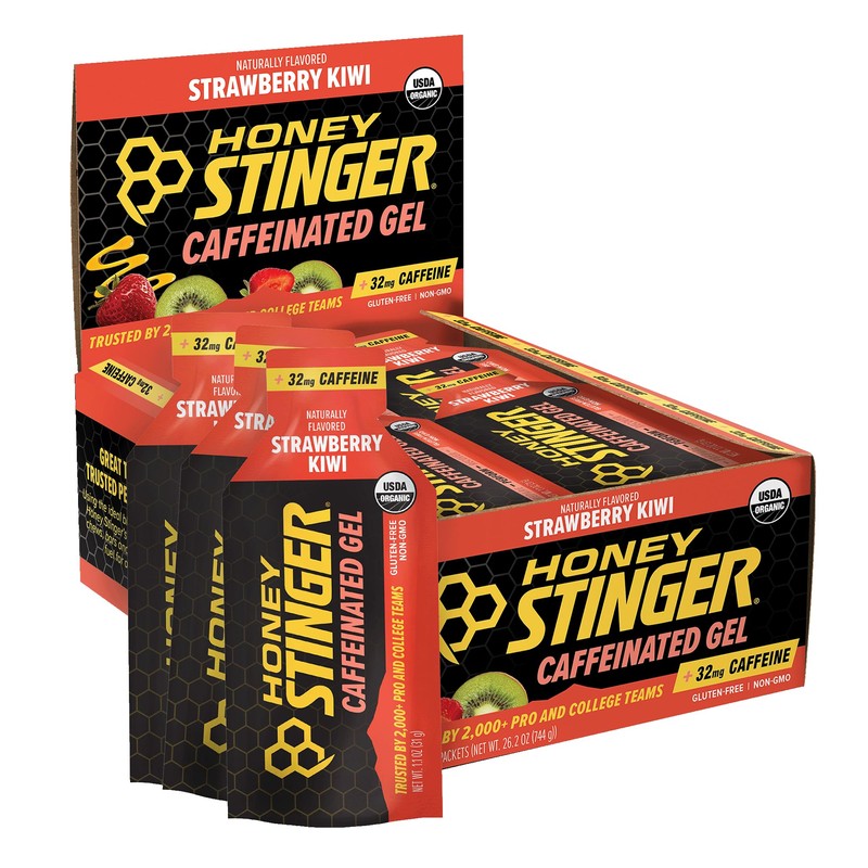 Honey Stinger Kiwi Strawberry Gel with Caffeine, 850 g