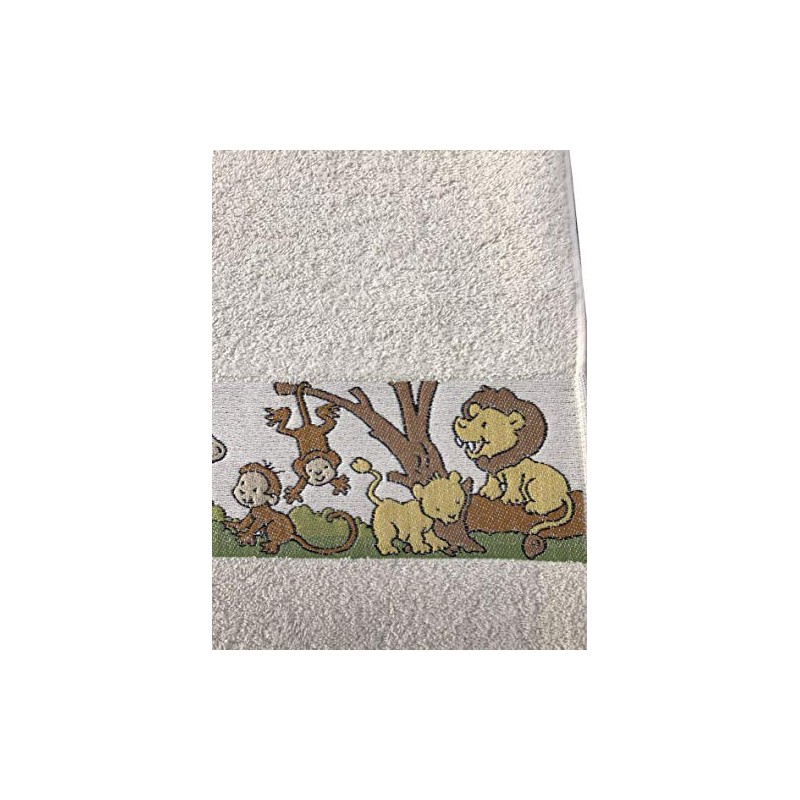 Children's Bath Towel Baby Bath Towel Zoo Animals 100 x