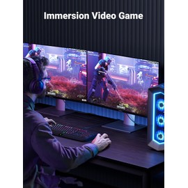 UGREEN 4K Displayport to HDMI Cable Uni-Directional UHD DP to HDMI Connector Video Display Cord for HDTV Monitor Projector Computer 10FT