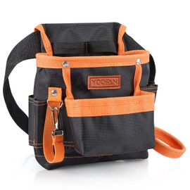 YOOFAN Tool Pouch - Tool Belt for Electrician Carpenter Construction Technician Gardening, Work Accessories for Men and Women, Orange