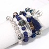 Branets Bohemian Beaded Bracelets Set Multilayer Stretch Tassel Bracelets Stackable