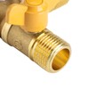 G1/2 Brass Garden Irrigation 2 Way Double Tap Hose Adapter