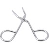Silver Stainless Steel Eyebrow Scissors Tweezers,Elbow Pliers Clip Scissors,Flat Tip
