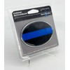 Elektroplate Police Thin Blue Line Oval Chrome All Metal Emblem