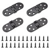 INCREWAY Furniture Hinge, 4 Pcs Zinc Alloy Thick Butler Tray