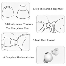 Senshuomy Replacement Earbuds for Airpods Pro,Premium Noise Isolation,Replacement Foam Ear Tips,Airpod Pro Tips for Airpods Pro,3 Pairs (S/M/L)