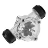 Risegun Flowmeter, G1/4 Cooling Flow Sensor Female to Female Flow