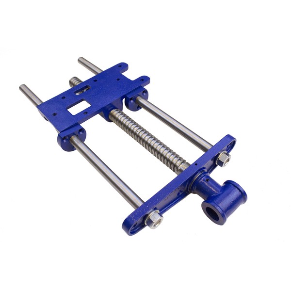 Yost Vises F10WW Woodworker's Vise | Front Vise | 10 Inch Woodworking Tool | Cast Iron Body Construction with a Solid Steel Main Screw | Blue