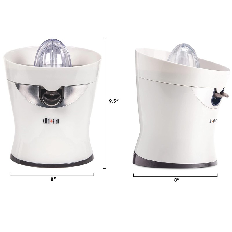 Tribest CitriStar CS-1000 Electric Citrus Juicer with Stainless Steel Strainer