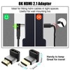 VCELINK Right Angle HDMI Adapter 8K, HDMI Connector 90 and